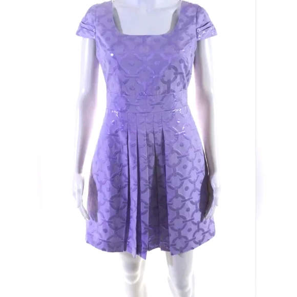 tibi purple pleated dress Violet Plisse Mini Dress by Tibi